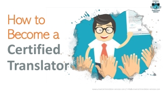 How to become a certified translator?