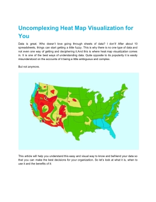 Uncomplexing Heat Map Visualization for You | AppJetty