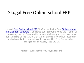 Free Online Cloud-based school software india