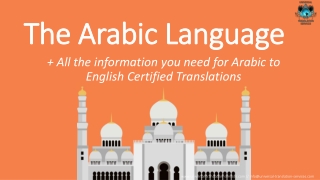 Arabic to English certified translation
