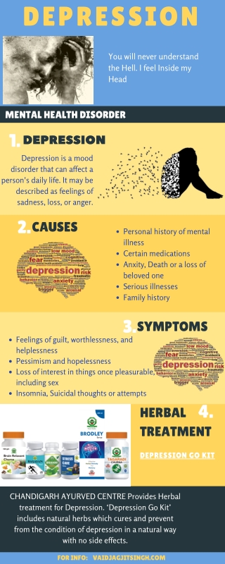 Depression - Cause, Symptoms and Herbal Treatment