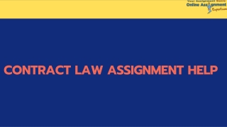 What is a Contract law and its importance?