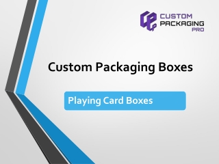 Playing Card Boxes