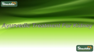 Ayurvedic Treatment for Kidney