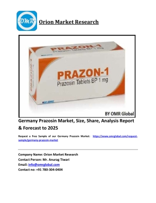 Germany Prazosin Market Size, Industry Trends, Share and Forecast 2020-2026