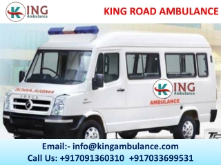 Just Book King Ambulance Service in Gaya and Darbhanga and Get Avail