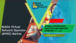 Mobile Virtual Network Operator (MVNO) Market Will Generate $102,932 million By 2023, Growing at a Healthy CAGR