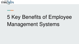 5 Key Benefit Of Employee Management System