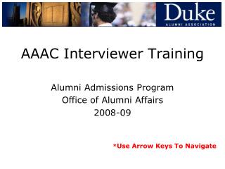 AAAC Interviewer Training