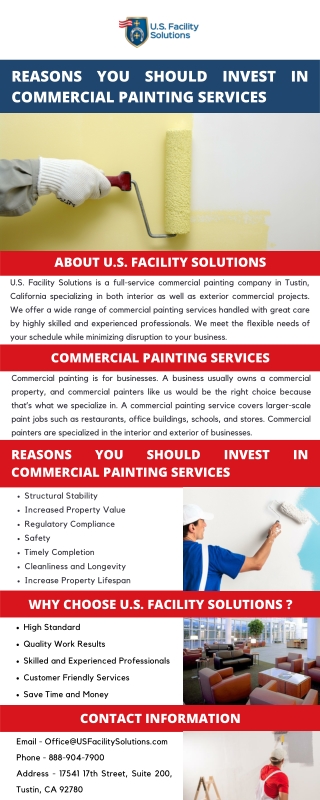 Reasons You Should Invest In Commercial Painting Services