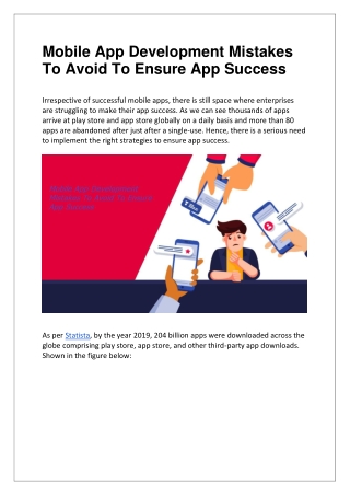 Mobile App Development Mistakes To Avoid To Ensure App Success