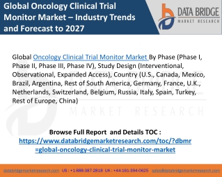 Global Oncology Clinical Trial Monitor Market