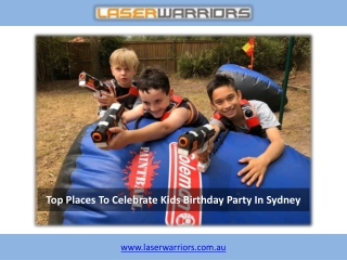 Top Places To Celebrate Kids Birthday Party In Sydney