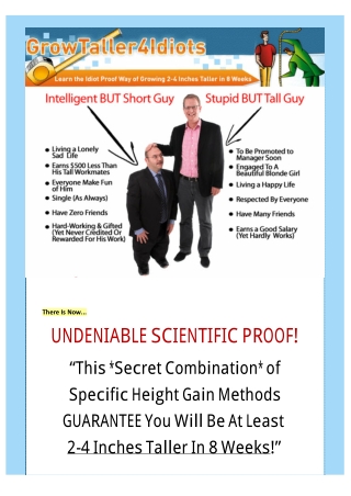 The Best Grow Taller & Height Increase Program