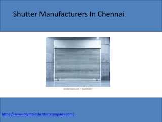 Shutter Dealers In Chennai