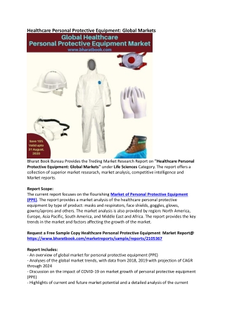 Global Healthcare Personal Protective Equipment Market Research Report Forecast 2024