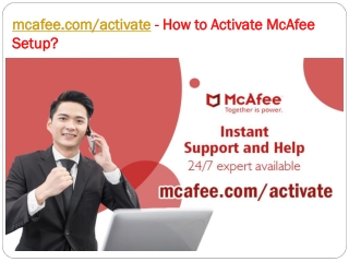mcafee.com/activate - How to Activate McAfee Setup?