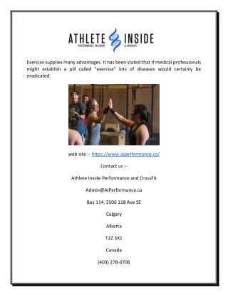 Calgary Gyms and Crossfit - Athlete Inside Performance