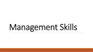 Management Skills