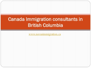 Canada Immigration consultants in British Columbia