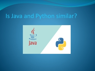 Is Java and Python similar?