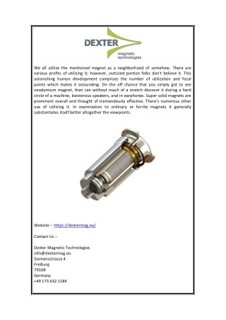 Best Magnetic Coupling  -  |  -  (Dexter Magnetic Technologies)