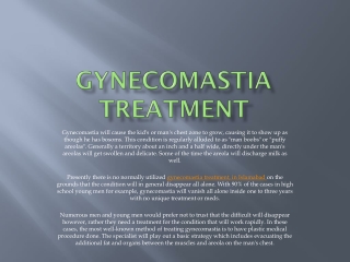 Gynecomastia Treatment