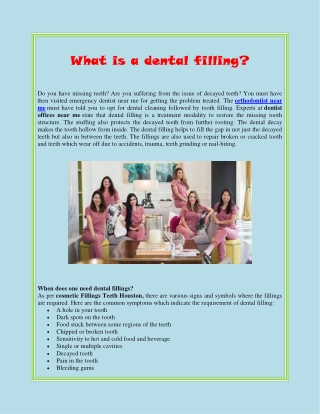 What is a dental filling