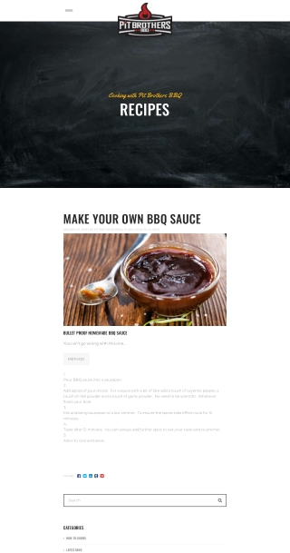 Home Made BBQ Sauces Recipe