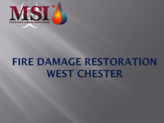 Fire Damage Restoration West Chester