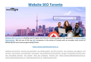 Website SEO Toronto