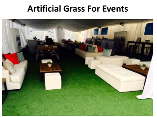 Artificial Grass For Events