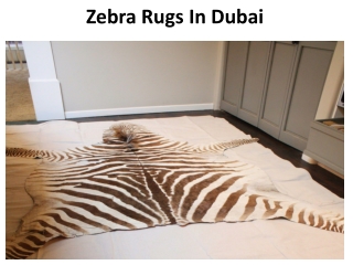 Zebra Rugs In Dubai