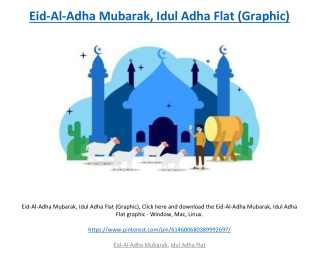 Eid-Al-Adha Mubarak, Idul Adha Flat (Graphic)