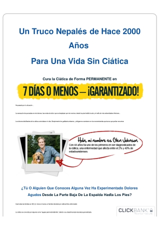 Ciática SOS - La guía para eliminar el dolor En 7 días o menos