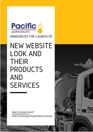 Pacific Petroleum Announces The Launch of New Website Look and Their Products and Services