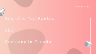 Leading SEO Company In Canada | Nanovise Inc.