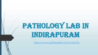 Pathology lab in Indirapuram