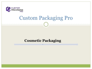 Cosmetic Packaging