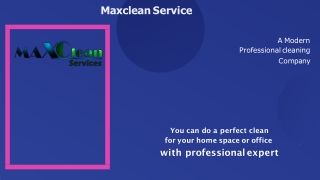 Bond Cleaning: Maxclean Service