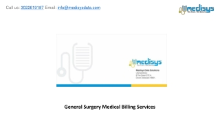 General Surgery Medical Billing Services