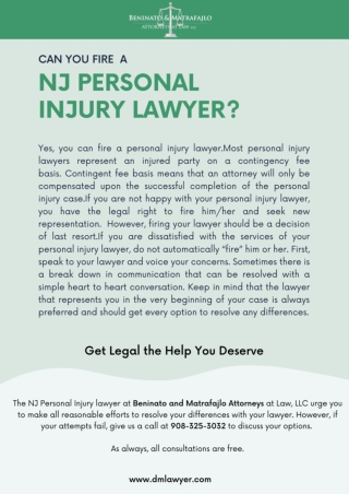 How Can I Fire My Personal Injury Lawyer