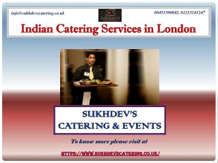 Top Indian Catering Services in London