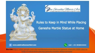 Ganesh Chaturthi 2020: Rules to Keep in Mind While Placing Ganesha Marble Statue at Home