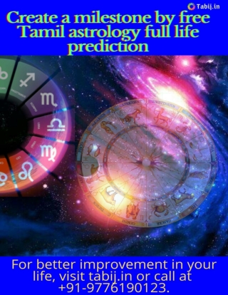 Create a milestone by free Tamil astrology full life prediction