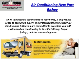 Air Conditioning New Port Richey