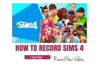 How to Record Sims 4 in 2 Fast Ways