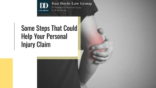 Some Steps That Could Help Your Personal Injury Claim