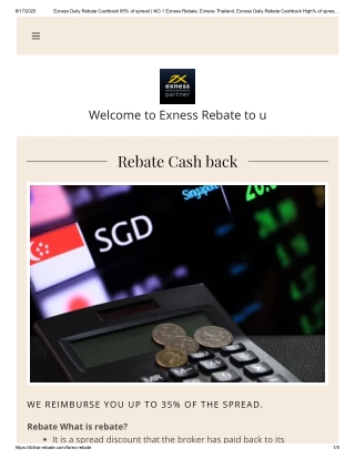 World No.1 Exness forex rebate