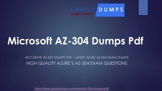 Latest AZ-304 Dumps Pdf ~ Perfect AZ-304 Exam Dumps